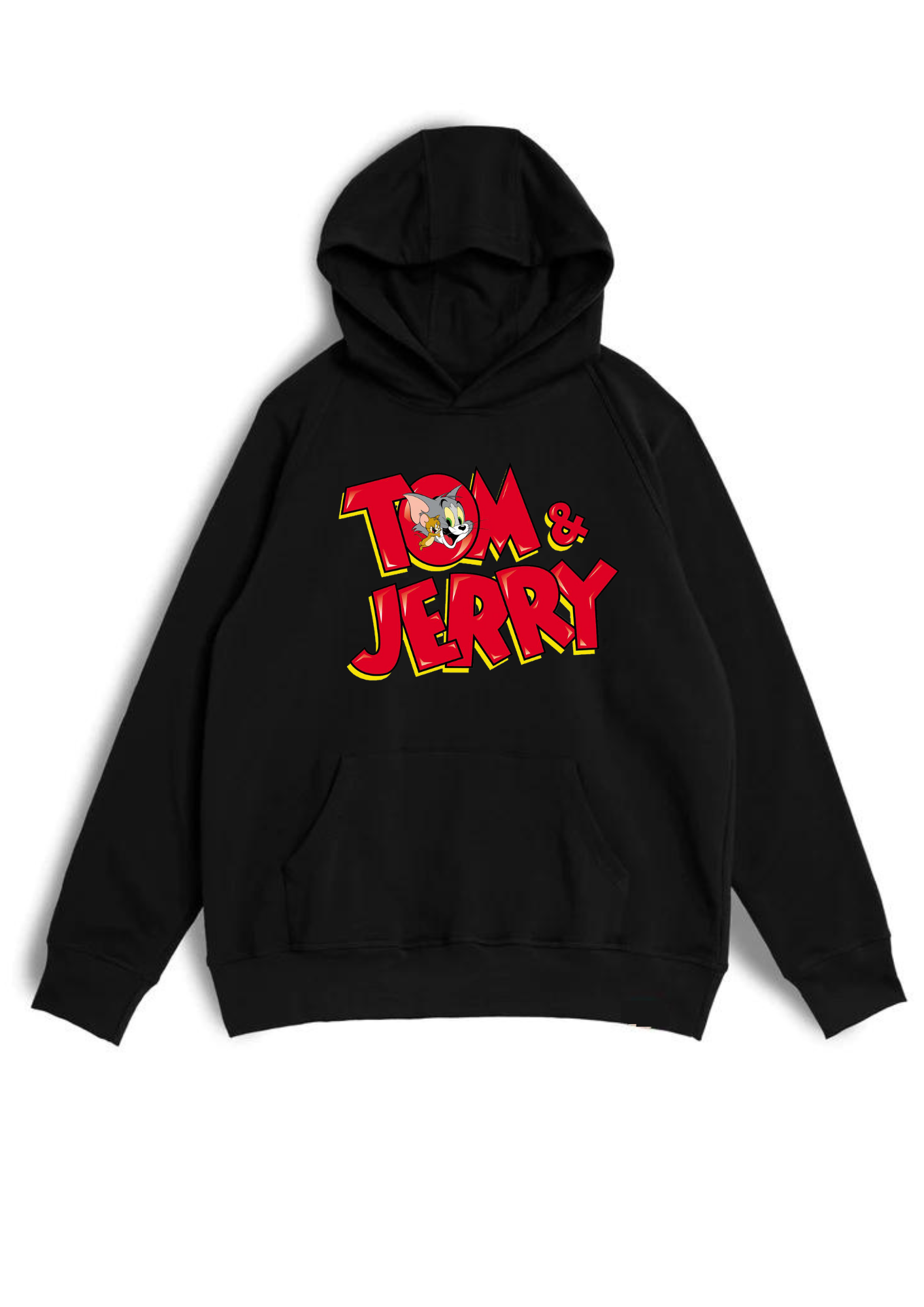 HOODIE - TOM AND JERRY DESIGN PRINT