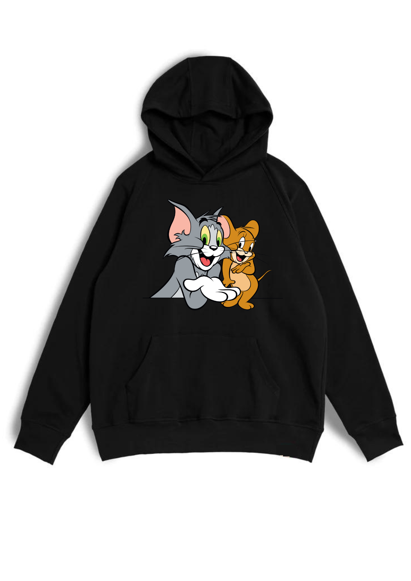 HOODIE - TOM AND JERRY DESIGN PRINT