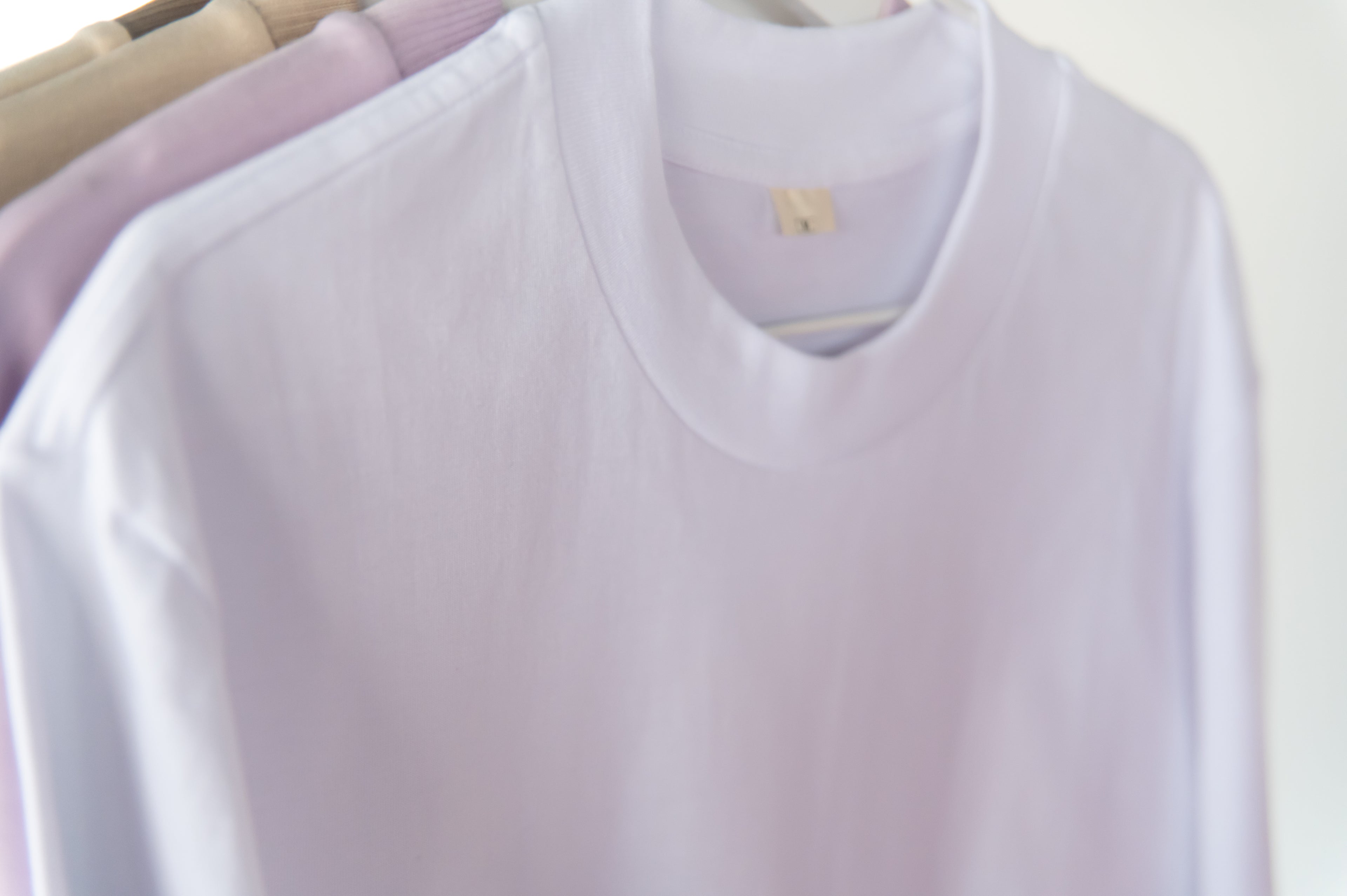Porcelain White Plain Oversize T-Shirt in Dubai, UAE Local Made - Easy tear-off label for rebranding