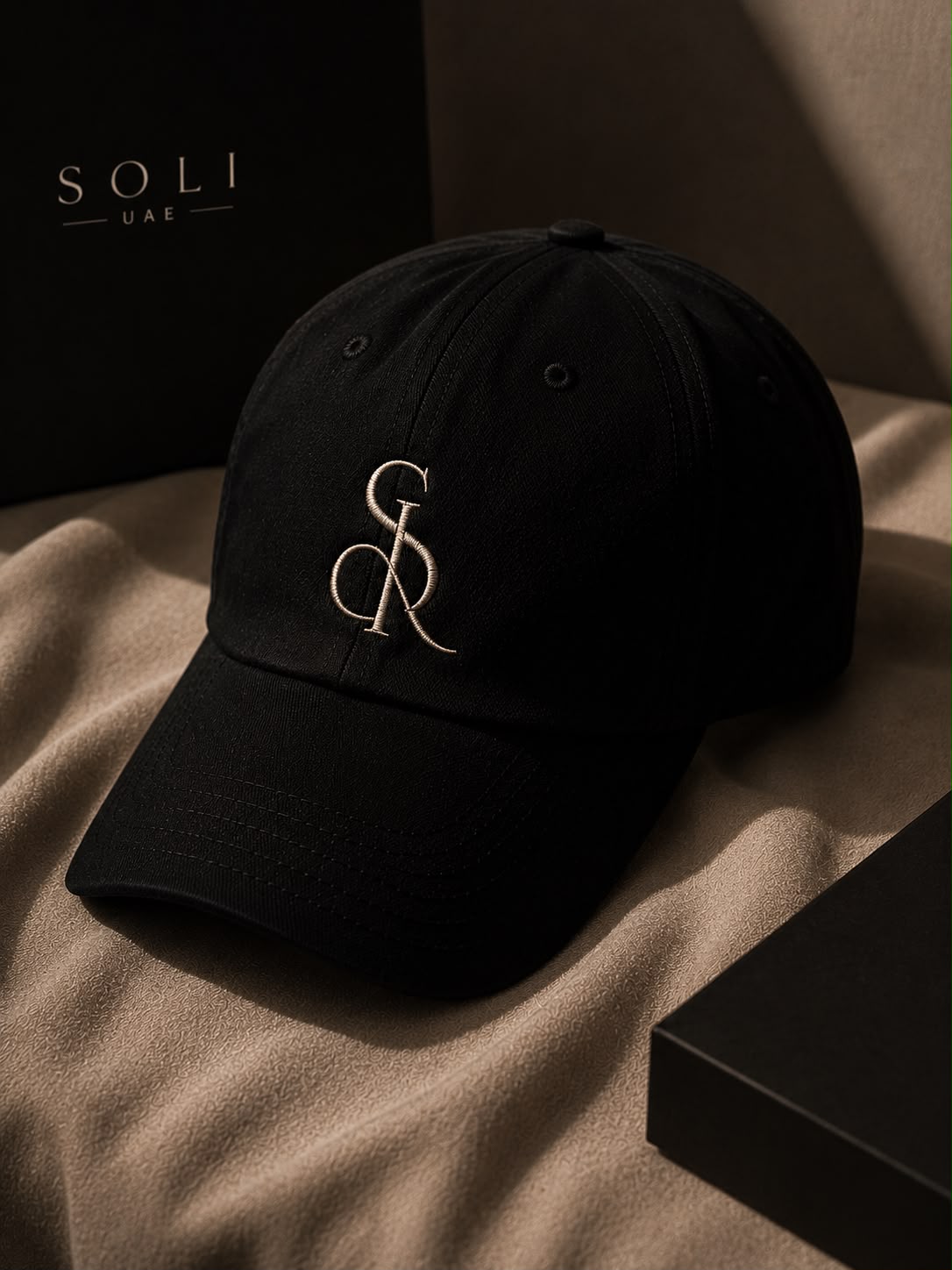 SOLI Black Baseball Cap