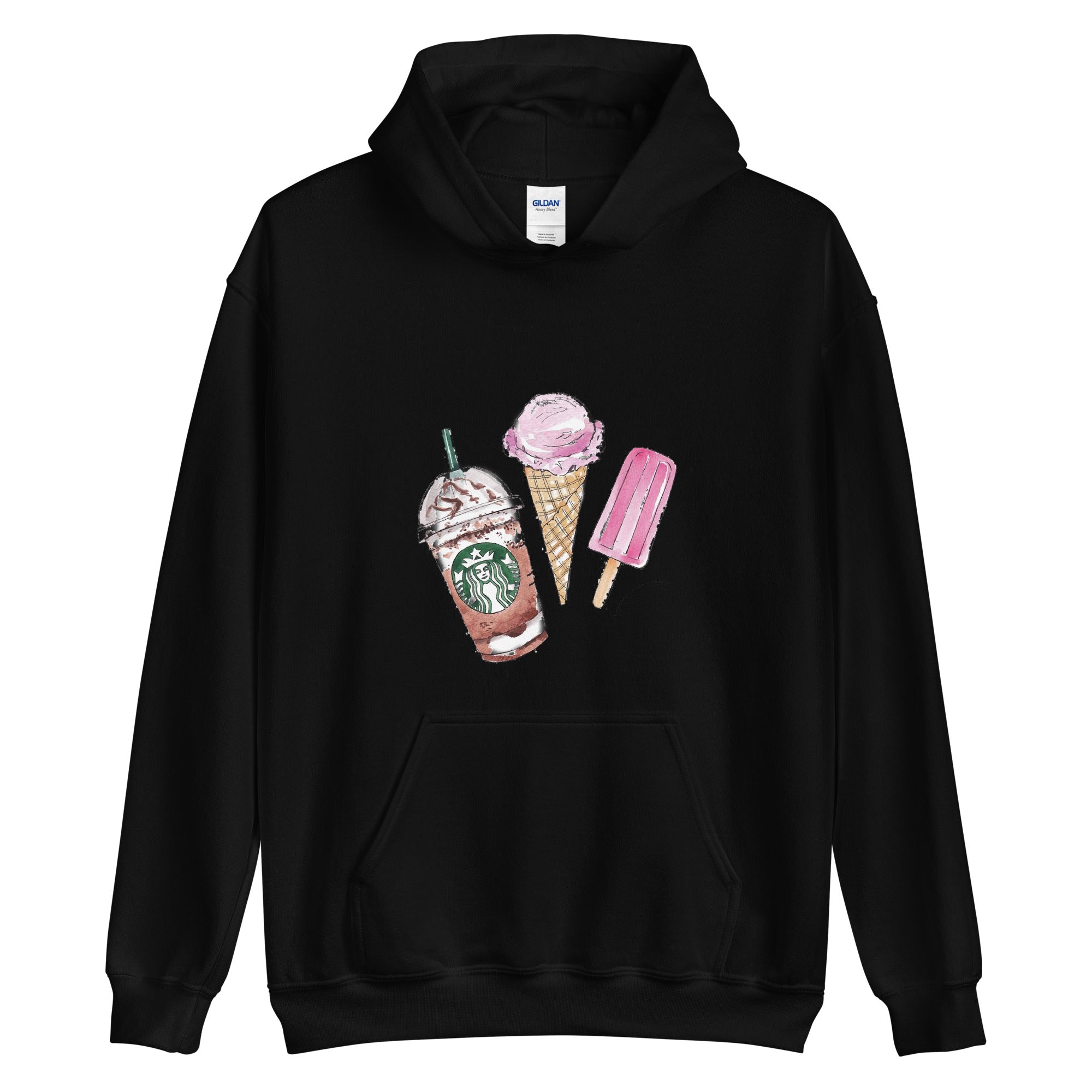 HOODIE - FAVORITES (WHITE, BLACK COLORS)